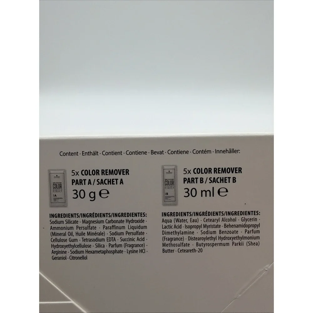 Schwarzkopf Professional Bond Enforcing Color Remover Kit 5 Applications x 1.05
